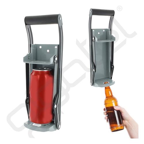 Palackprés (mechanikus működésű, sörnyitó funkció) CAN & PET 0,5L / FÉMPALACK tömörítő SZÜRKE